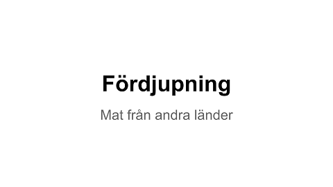 Emils Fördjupning